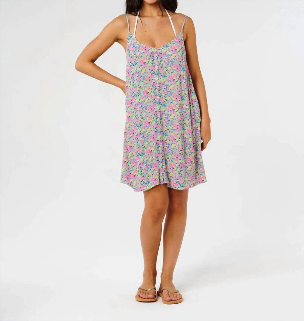 NEW RIP CURL party pack cover up dress in pink